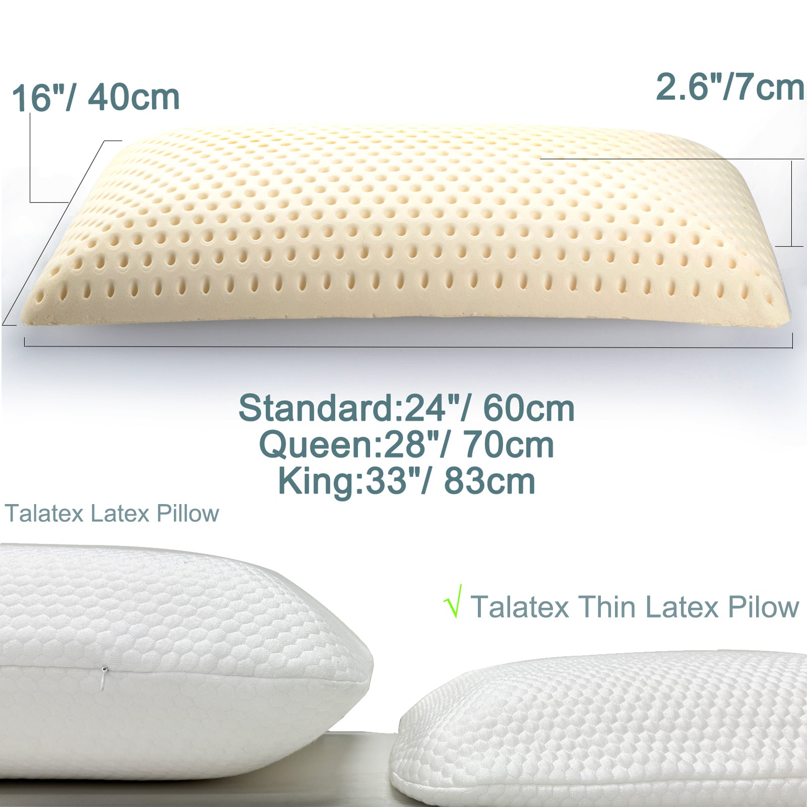 Talatex  Permium Latex-Kissen (Talalay-Verfahren)